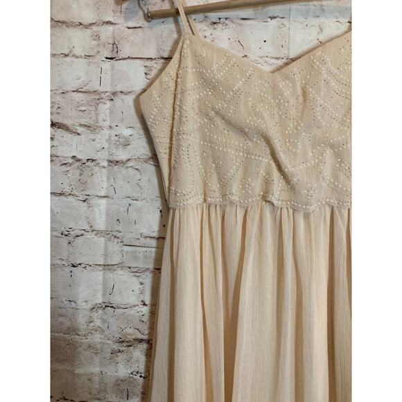 Soieblu Maxi Dress Women Small Chiffon Coquette Beaded Flowy Party Evening Flowy - Picture 5 of 14